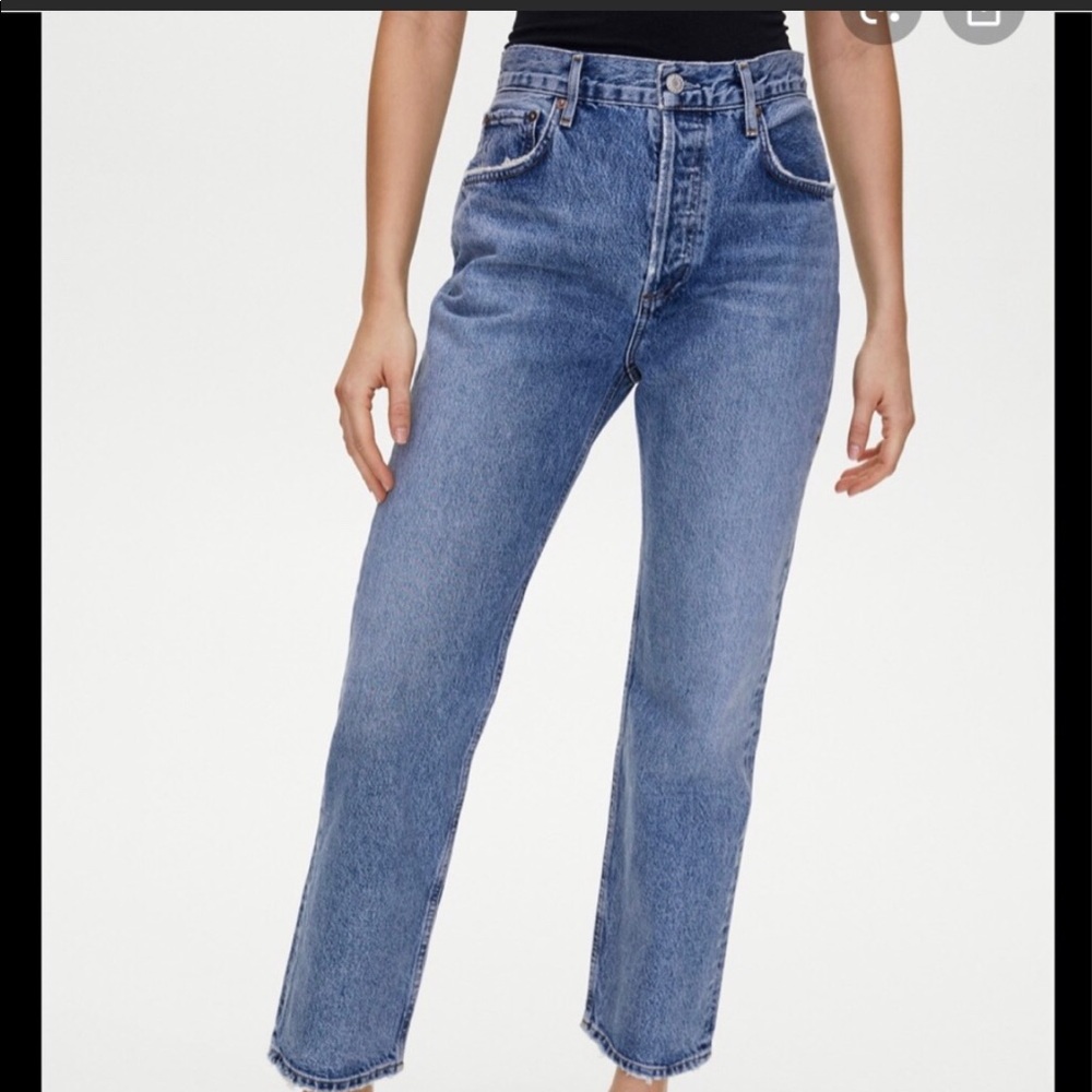 AGOLDE “Ripley” straight leg button fly jeans